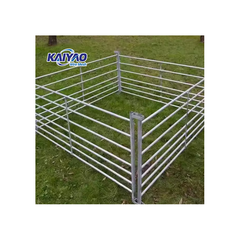 Heavy-Duty 12-Foot Galvanized Stock Panels for Cattle Horses Sheep Goats-PVC Coated Security Fence for Animals