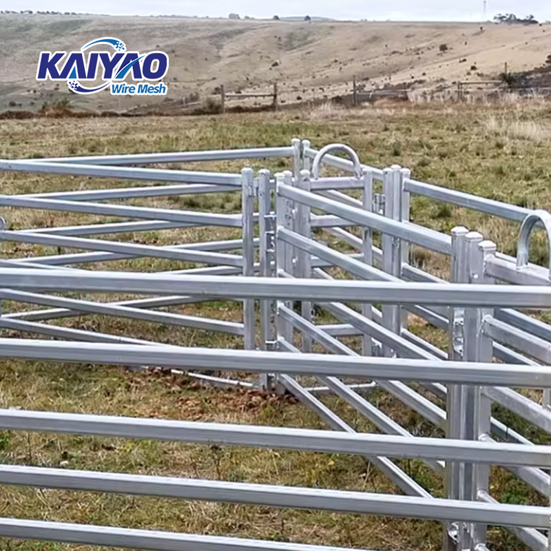 Direct Sales Manufacturers: Hot-Dip Galvanized Metal Fence Panels for Farms and Livestock for Cattle, Sheep, and Horses