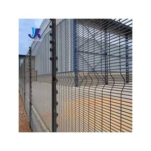 358 Anti Climb Security Prison Fence Road Side Galvanized Or Powder Coated Welded 358 Mesh High Security Fencing Panel