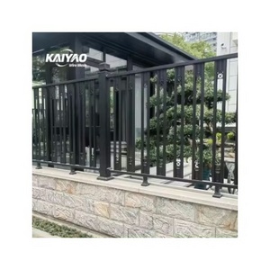 High-quality Black Galvanized Metal Wrought Iron Steel Fence Picket Decorative Design