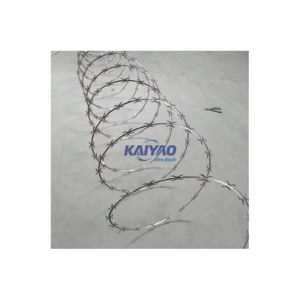 Ex-factory price for hot-dip galvanized razor wire fence used for protective barriers