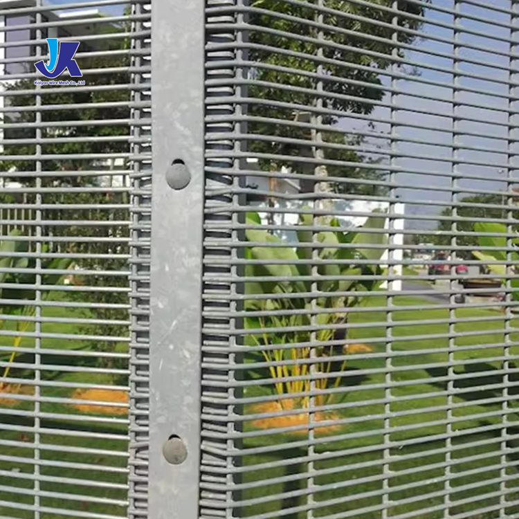 358 Anti Climb Security Prison Fence Road Side Galvanized Or Powder Coated Welded 358 Mesh High Security Fencing Panel