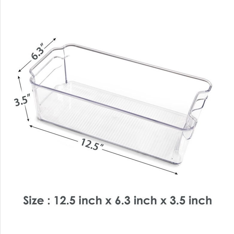 New arrival deep freezer plastic refrigerator organizer bins food container fridge food container