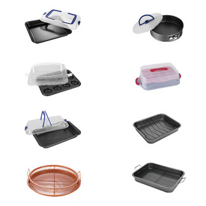 high quality various types non-stick bread cake baking pan with lid