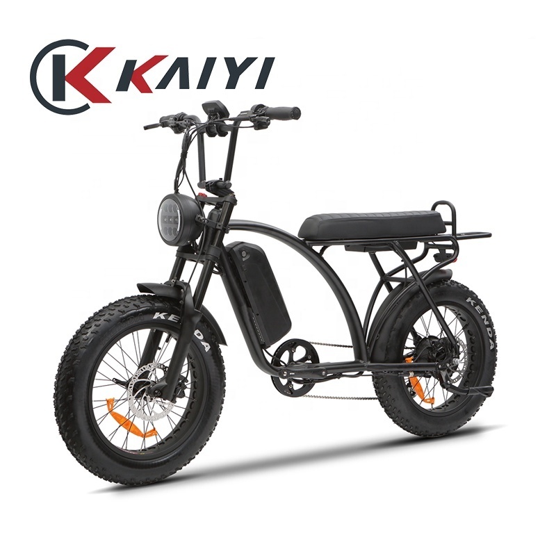 KAIYI 20inch fat tire electric bicycle super power 1000w moped ebike conversion kit dual motor available 4 wheels electric bike