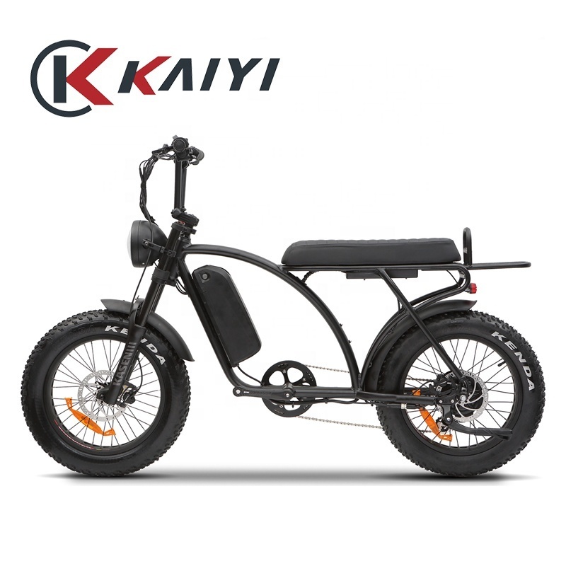 KAIYI 20inch fat tire electric bicycle super power 1000w moped ebike conversion kit dual motor available 4 wheels electric bike