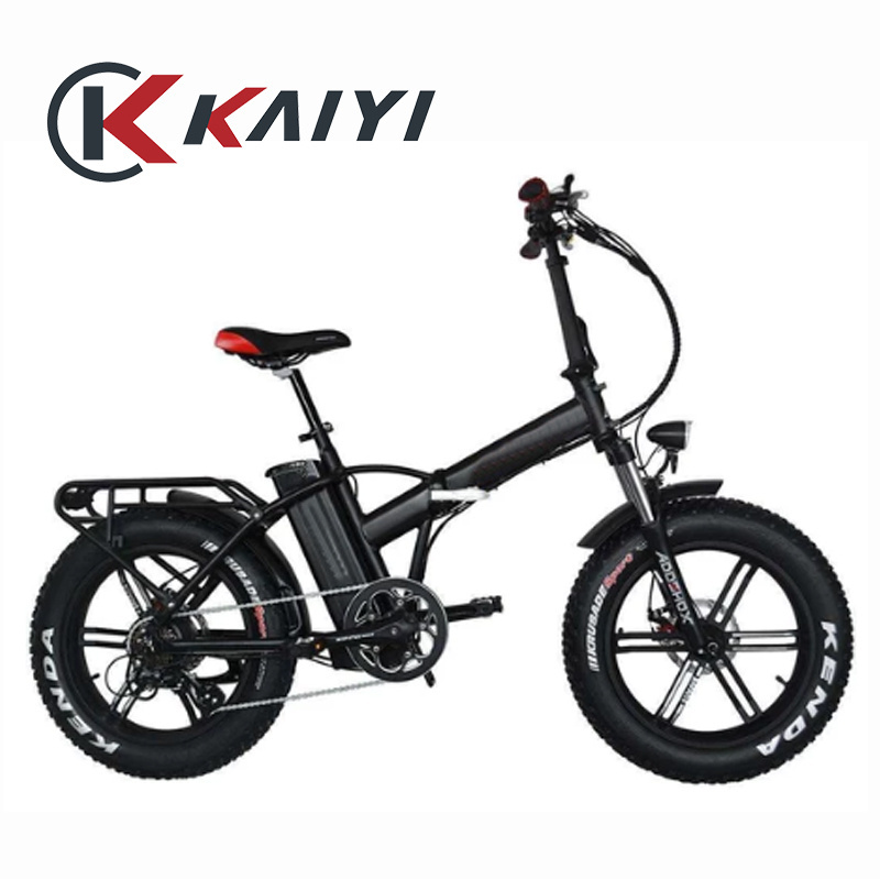 KAIYI Munro 2.0 Electric Bicycle Smooth Tire Passenger Package Sleek Rear Hub Motor Sensor Fashion 20inch Lithium Battery 48V