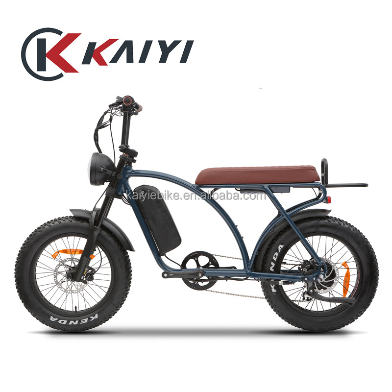 KAIYI 20inch fat tire electric bicycle super power 1000w moped ebike conversion kit dual motor available 4 wheels electric bike