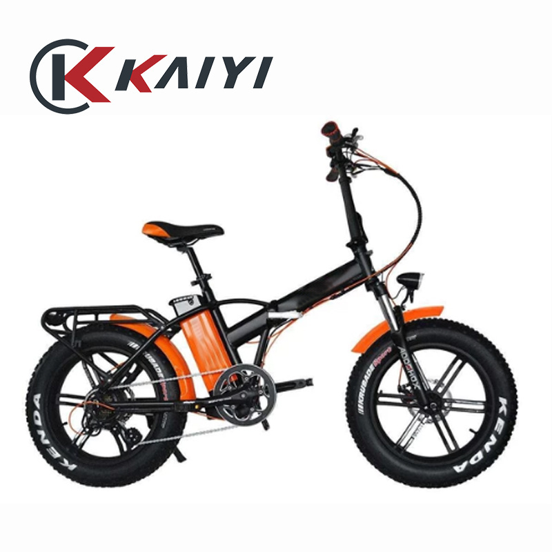 KAIYI Munro 2.0 Electric Bicycle Smooth Tire Passenger Package Sleek Rear Hub Motor Sensor Fashion 20inch Lithium Battery 48V