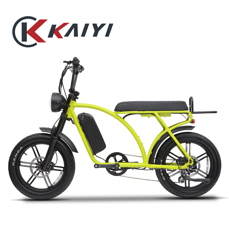 KAIYI dual motor 750w lithium battery 48v 15ah 20ah electric bicycle 1000w fat tire delivery electric bike kit surron e bike