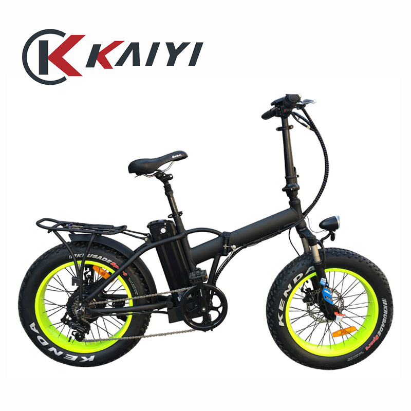 KAIYI Munro 2.0 Electric Bicycle Smooth Tire Passenger Package Sleek Rear Hub Motor Sensor Fashion 20inch Lithium Battery 48V