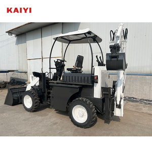 High Quality Anury Cheap Rubber Tire Mini Tractor Backhoe Loader