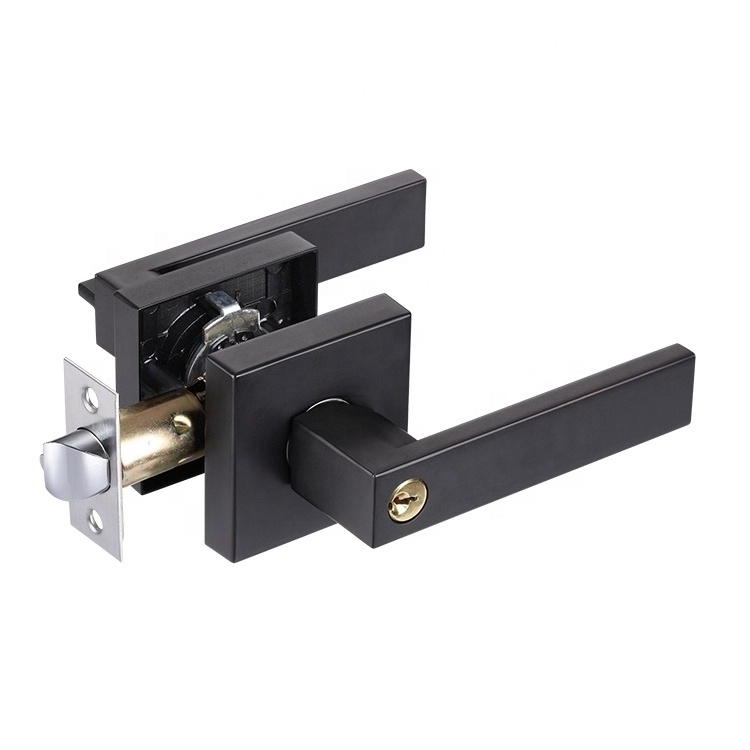 Heavy duty leverset lock with entrance latch lock of zinc alloy door lockset handle door lock