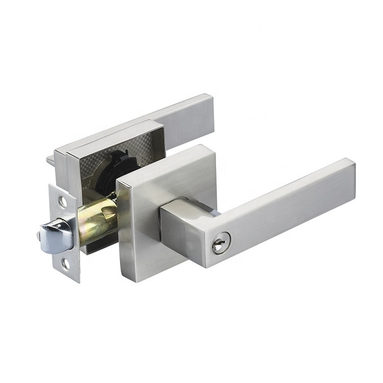 Heavy duty leverset lock with entrance latch lock of zinc alloy door lockset handle door lock