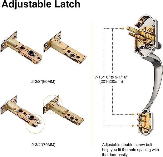 Gatehouse lock luxuries main door handleset  front door handle lock keyed entry american entrance door lock sets