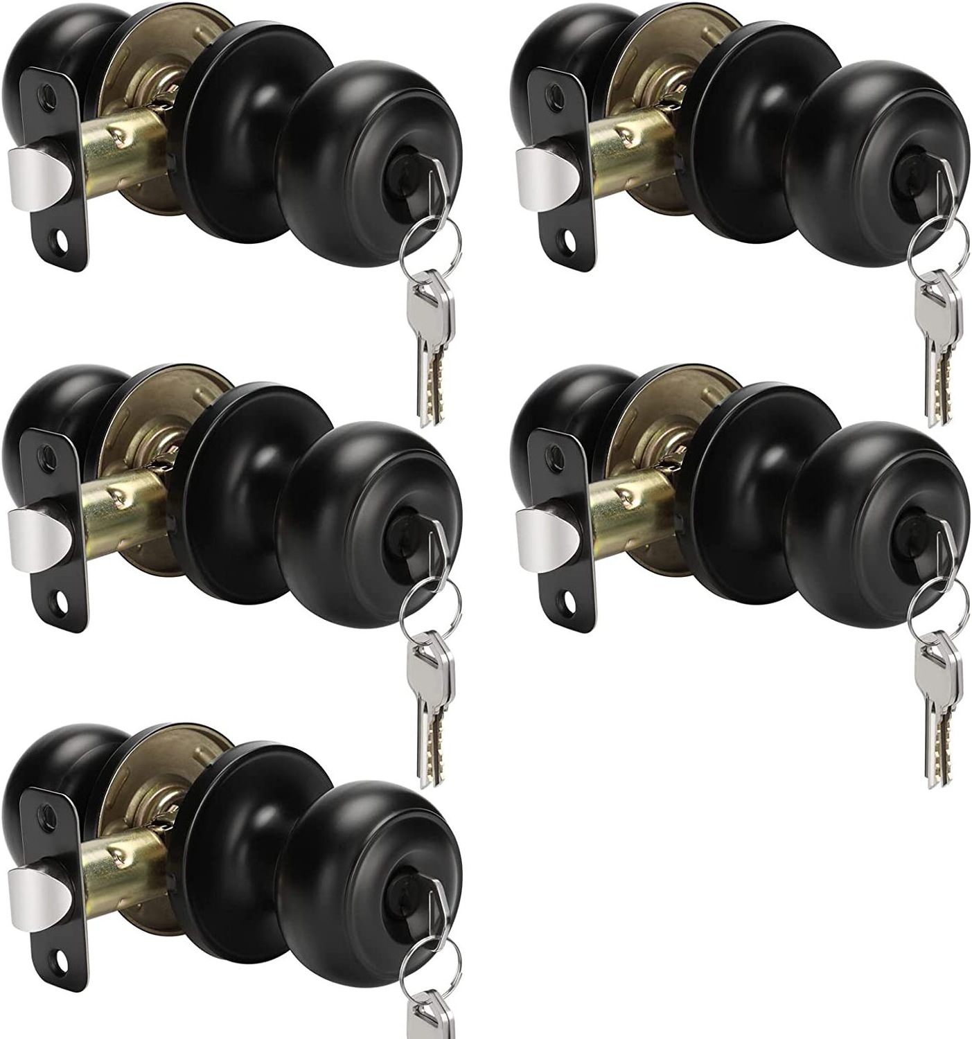 tubular knobset with two stainless steel knobs  knob door lock aluminum sliding door lock