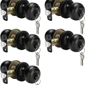 tubular knobset with two stainless steel knobs  knob door lock aluminum sliding door lock