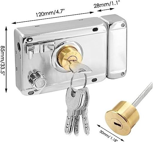 Home Security Rim Lock Manufacture Night Latch Household Door Rim Lock