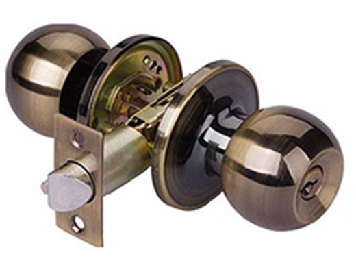 Privacy Door Knob Set with Removable Latch Plate, all Metal, for Bedroom and Bathroom, Satin Nickel Finish