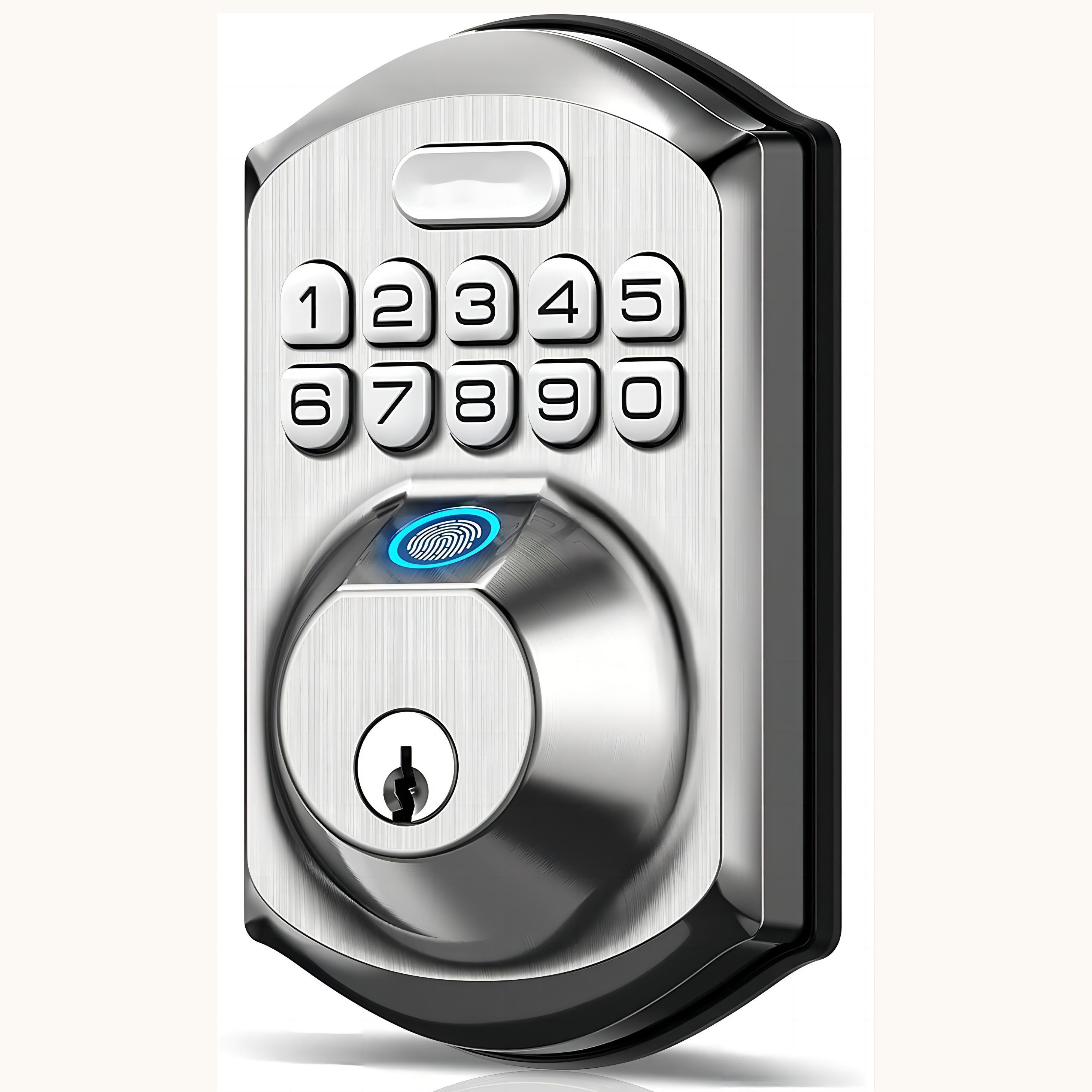 Fingerprint Door Lock Keyless Entry with Keypad  Electronic Deadbolt Keyed Entry  Front Door Lock Combination Door Lock