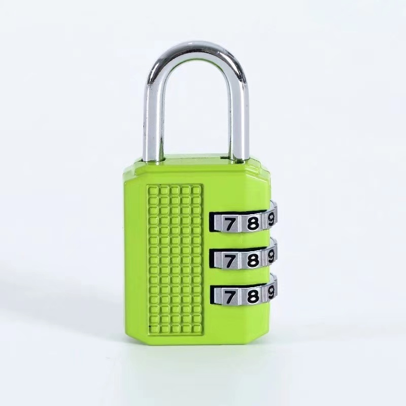 WEIJU  Combination Lock 3-Digit Small Padlock - 4Pcs Resettable Combo Lock for School Gym Locker, Outdoor, Fence