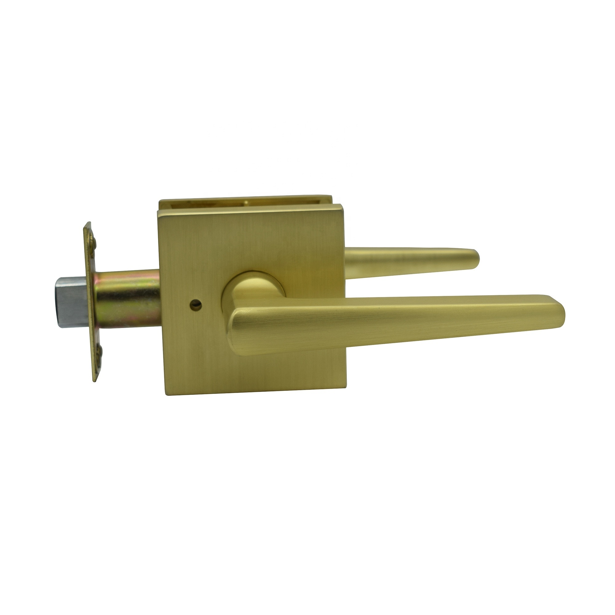 North America popula Lever Bed & Bath Privacy Door Lock, Satin Brass Gold, Black,Satin Nickel,quick release leverset