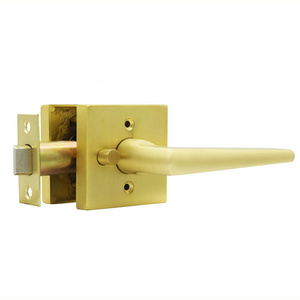 North America popula Lever Bed & Bath Privacy Door Lock, Satin Brass Gold, Black,Satin Nickel,quick release leverset