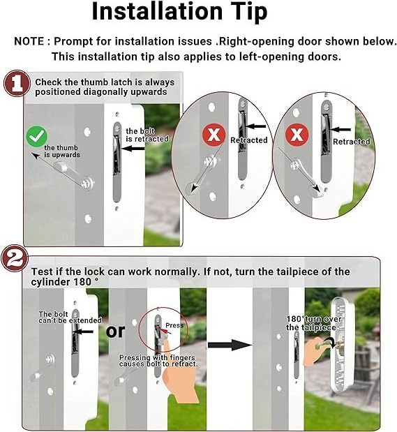 Sliding Glass Door Lock, Patio Door Handle Set with Key Cylinder & Mortise Lock Patio Door Lock