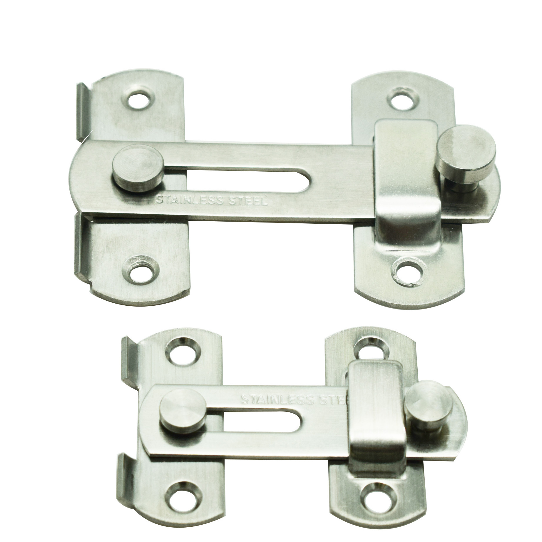 Bright  Popular Quality Satin Stainless Steel  Door Slide Bolt Lock  for Home