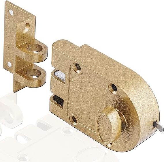 Polishede Brass Guard Security Heavy Jimmy Proof Deadbolt,Door Lock Single Cylinder for Entry Door