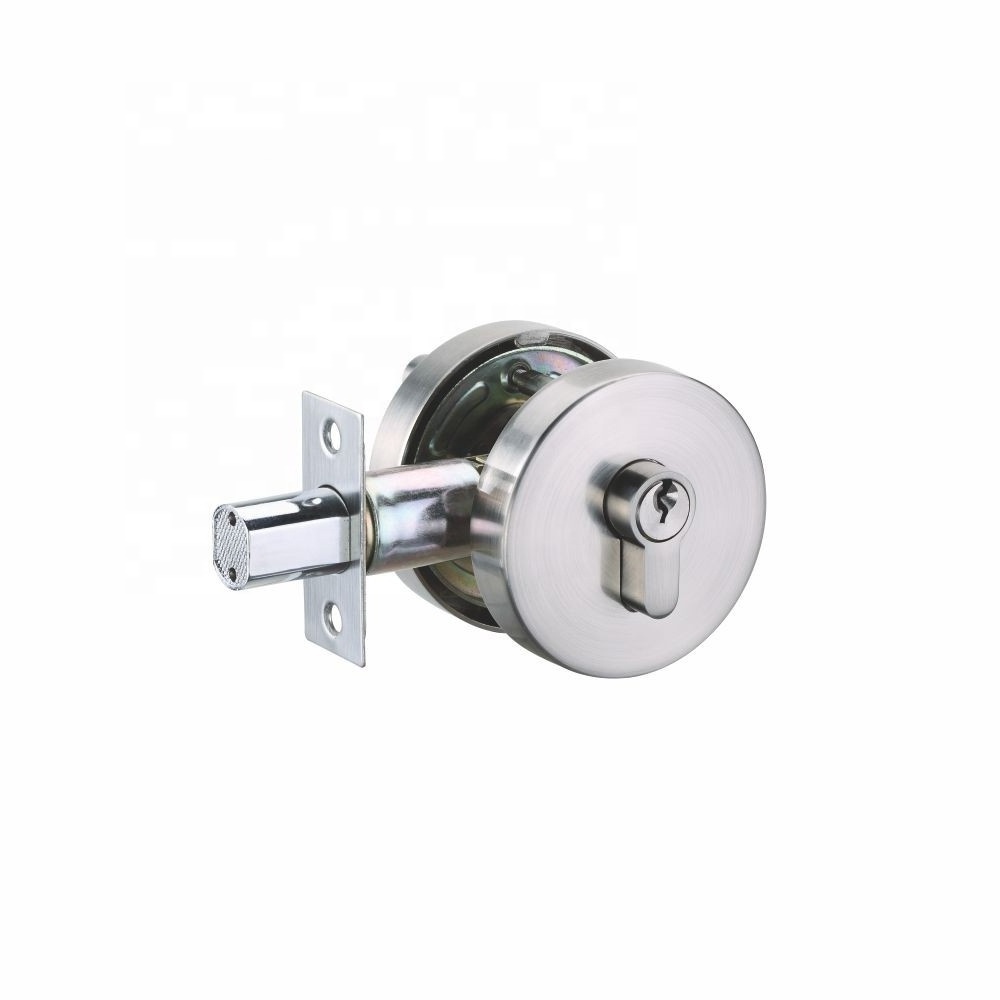 Residential zinc alloy cover and solid brass cylinder heavy duty single and double  deadbolt door Lock