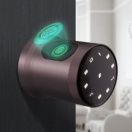 Digital lock Smart Biometric Door Knob, Fingerprint Door Lock Door Lock Outdoor