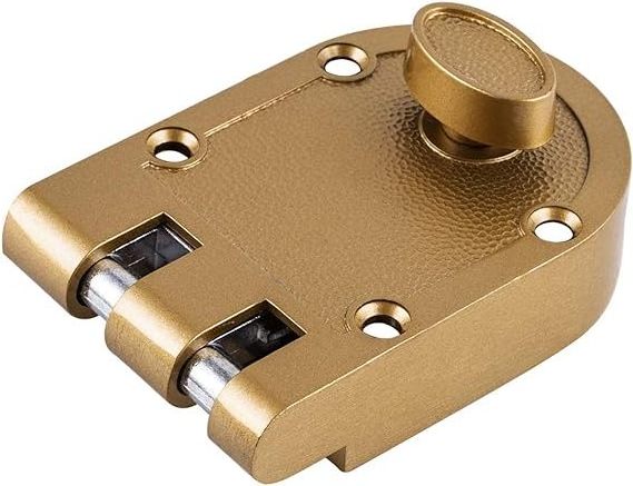 Polishede Brass Guard Security Heavy Jimmy Proof Deadbolt,Door Lock Single Cylinder for Entry Door