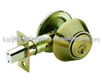 Single Cylinder & Double Cylinder deadbolt  brushed polished brass door lock