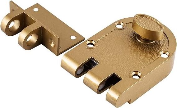 Polishede Brass Guard Security Heavy Jimmy Proof Deadbolt,Door Lock Single Cylinder for Entry Door