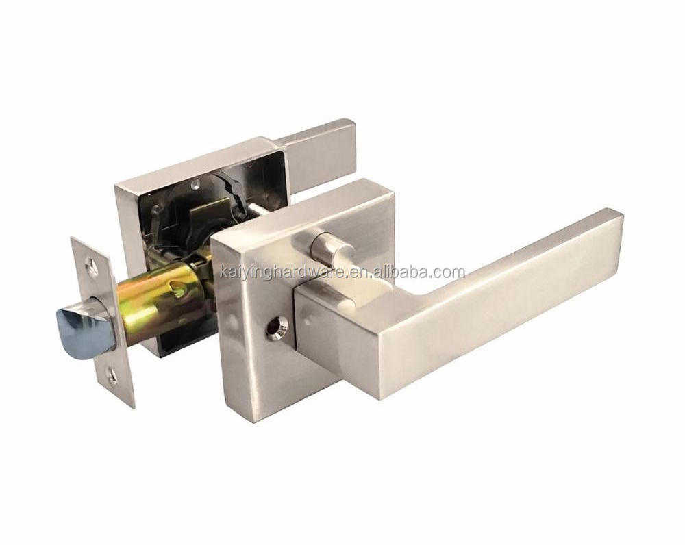 Quick release function safe locked zinc alloy leverset and rosette door handle lock