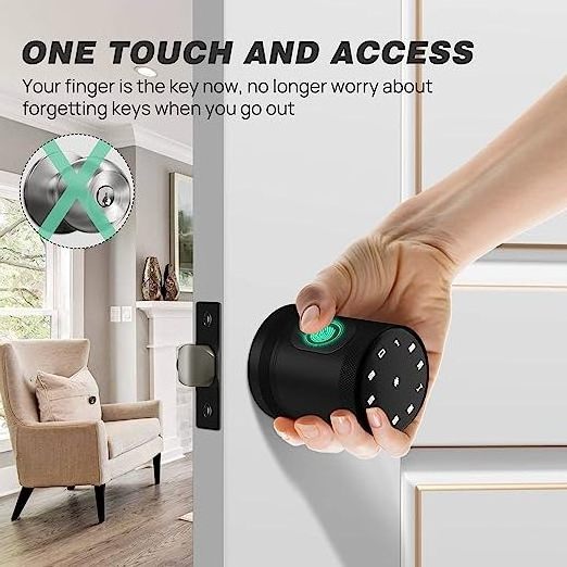 Digital lock Smart Biometric Door Knob, Fingerprint Door Lock Door Lock Outdoor