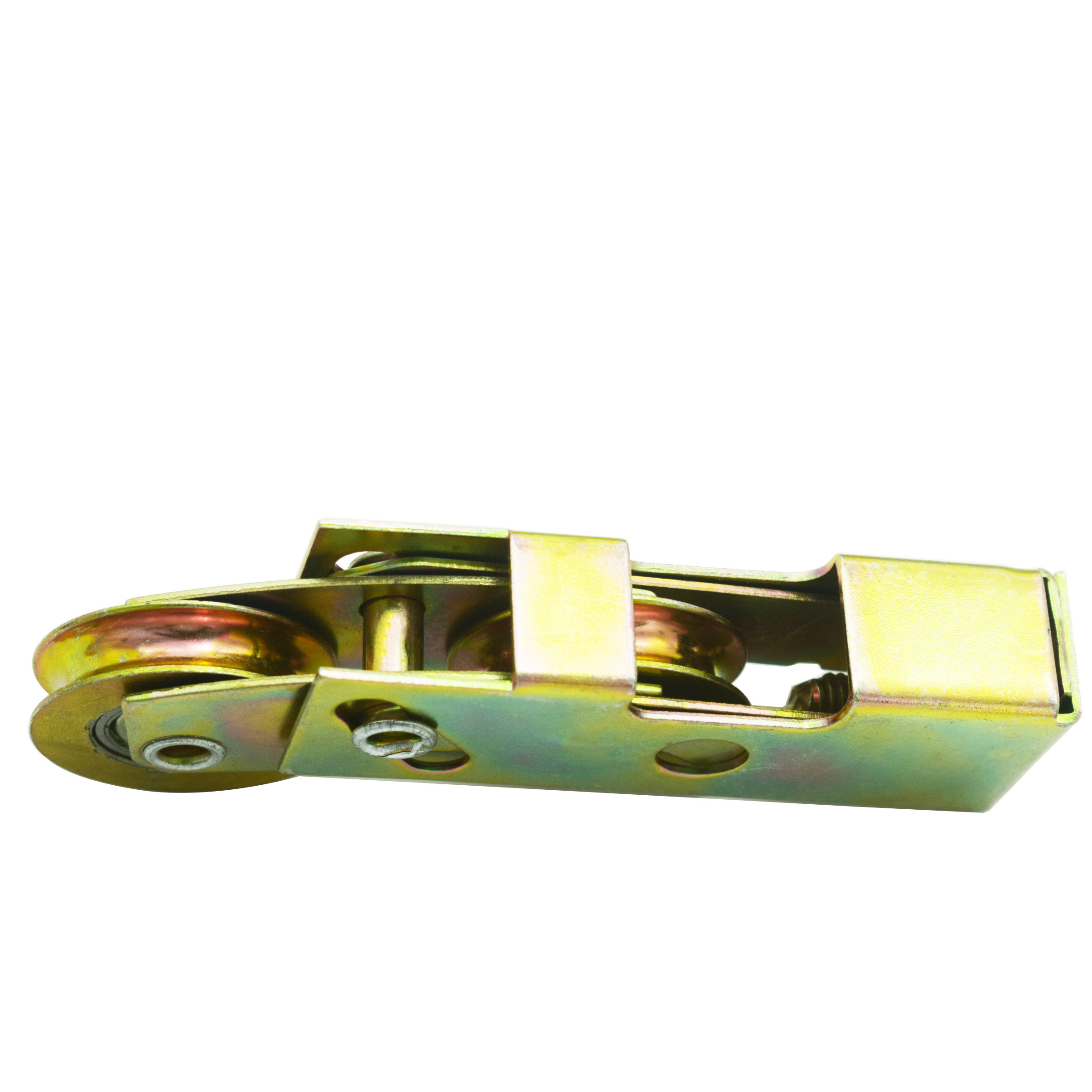 Hot Iron Shell Zinc Plating Door Window Roller Assembly with Two Color Zinc Iron Wheels for Building