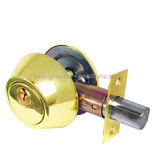 Single Cylinder & Double Cylinder deadbolt  brushed polished brass door lock