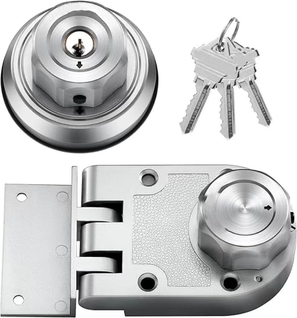 Twist to Lock Deadbolt Lock Keyless with Unpickable Night Latch 304 Stainless Steel Heavy Guard Security Single Cyli