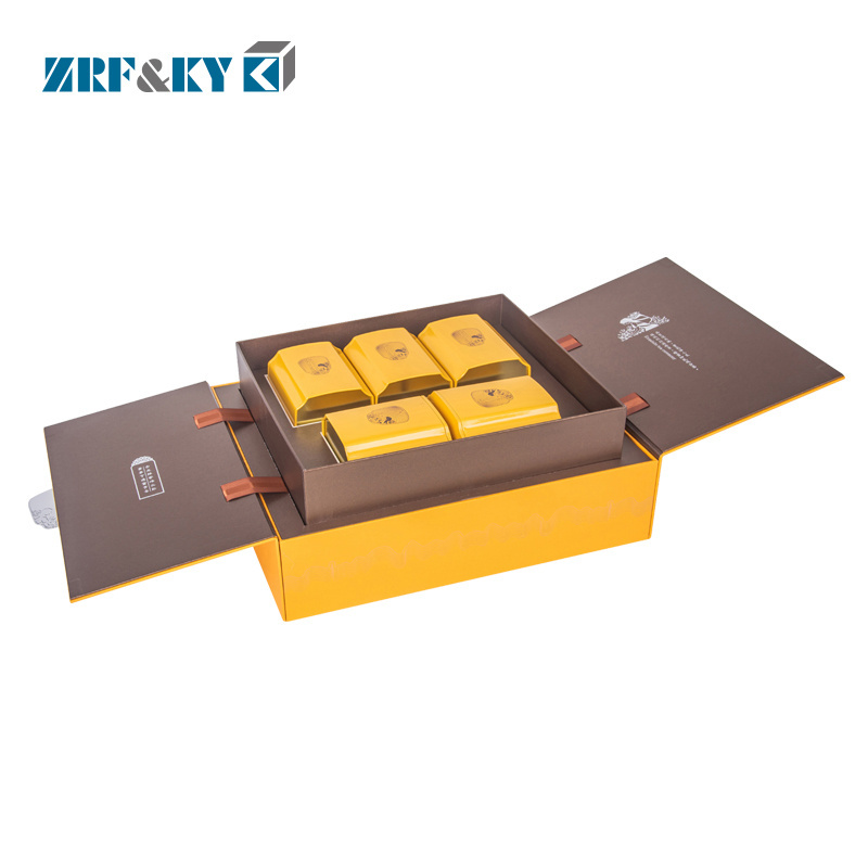 Custom Printed Paper Gift Foldable Recyclable Tea Packaging Pack Box with Custom With  Logo