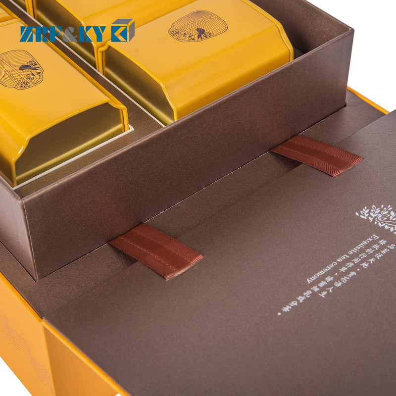 Custom Printed Paper Gift Foldable Recyclable Tea Packaging Pack Box with Custom With  Logo