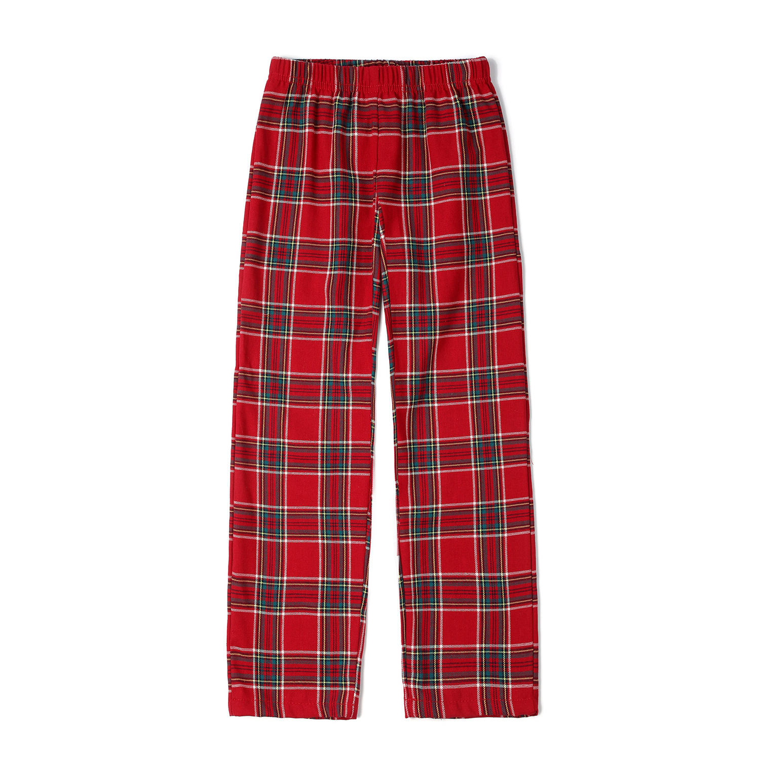 Personalized Flannel Pajama Pants Plaid Cotton Christmas PJ Warm Winter Pajamas Set