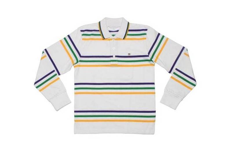 Fashion spring Mardi Gras long sleeve t shirt custom rugby shirts striped men's polo t-shirts