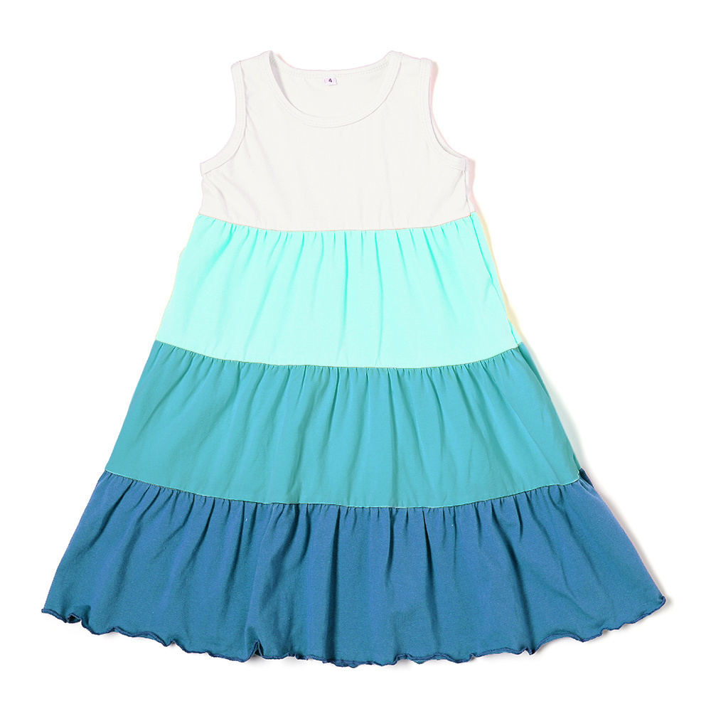 boutique Jade Joy Joy Halter Color block Sleeveless Dresses girl summer clothes Rainbow Halter girl Dress