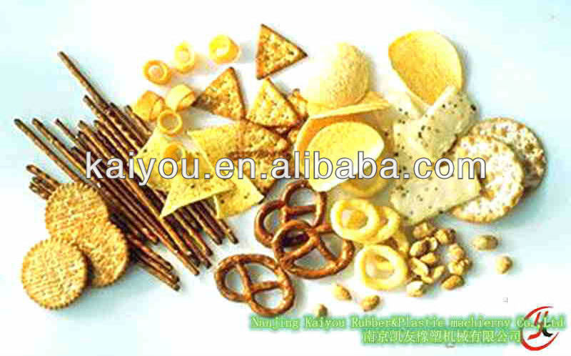 300-500kg/h output twin screw corn chips puff snack extruder machine