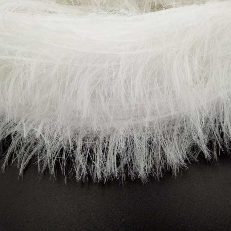 Undyed factory wholesale 5 cm imitate mink fur yarn feather yarn 100% nylon fancy yarn for knitting weaving crocheting