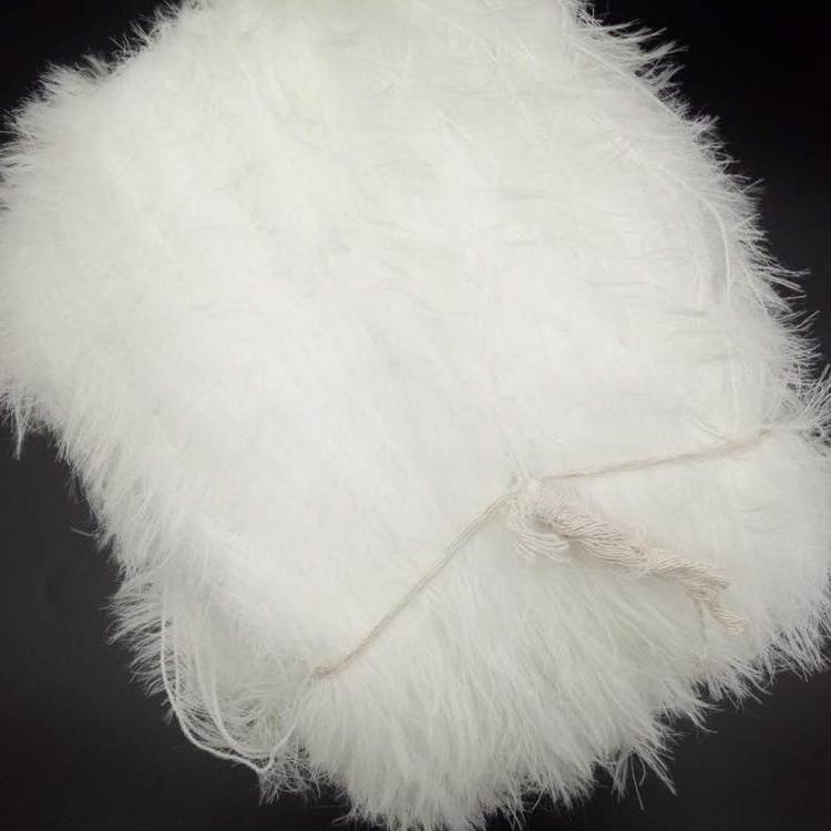 Undyed factory wholesale 5 cm imitate mink fur yarn feather yarn 100% nylon fancy yarn for knitting weaving crocheting