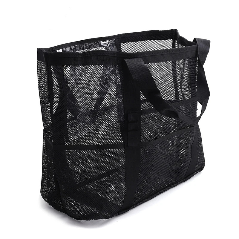 Hot Selling Transparent Mesh Beach Bags Summer Beach Shoulder Bag For Women