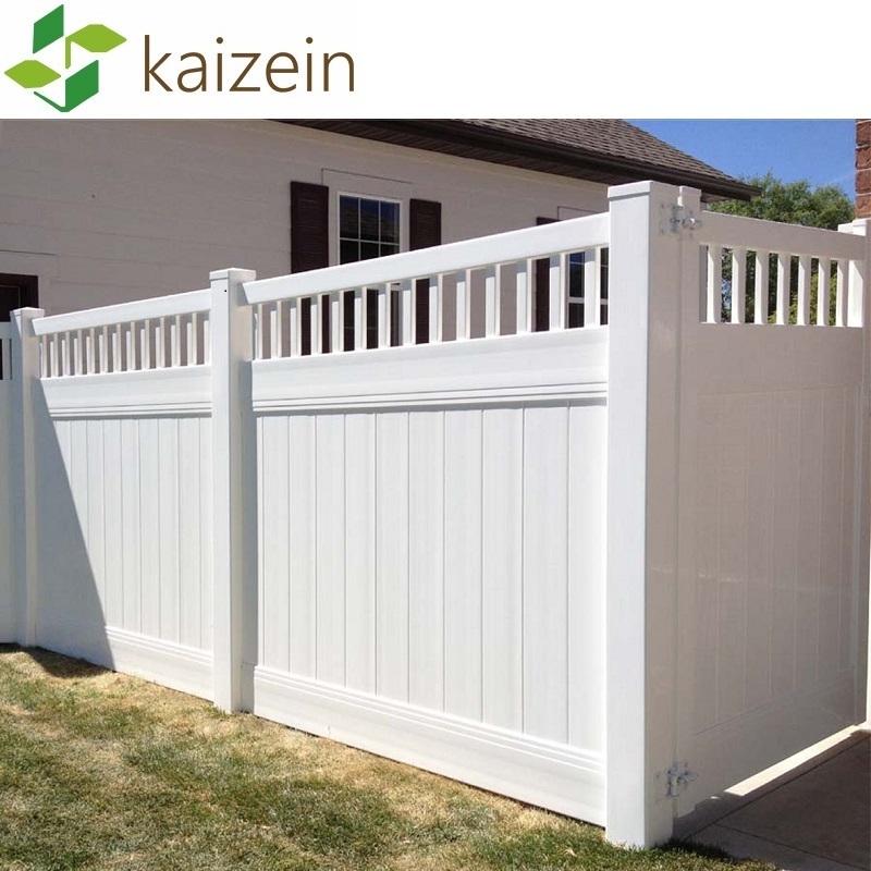 American style high quality privacy pvc plastic vinyl FENCE